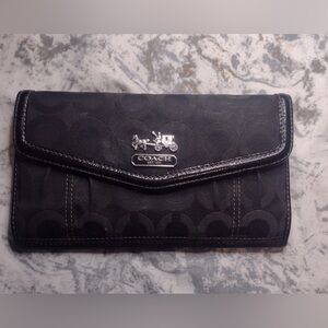 Coach Black Signature Wallet